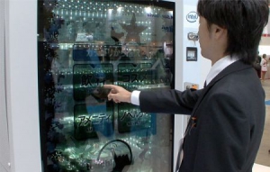 透明觸屏販售機