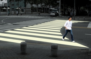 弧形人行道