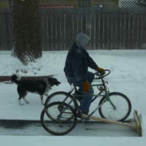 DIY三輪鏟雪車